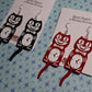Kit-Cat Clock Earrings RED