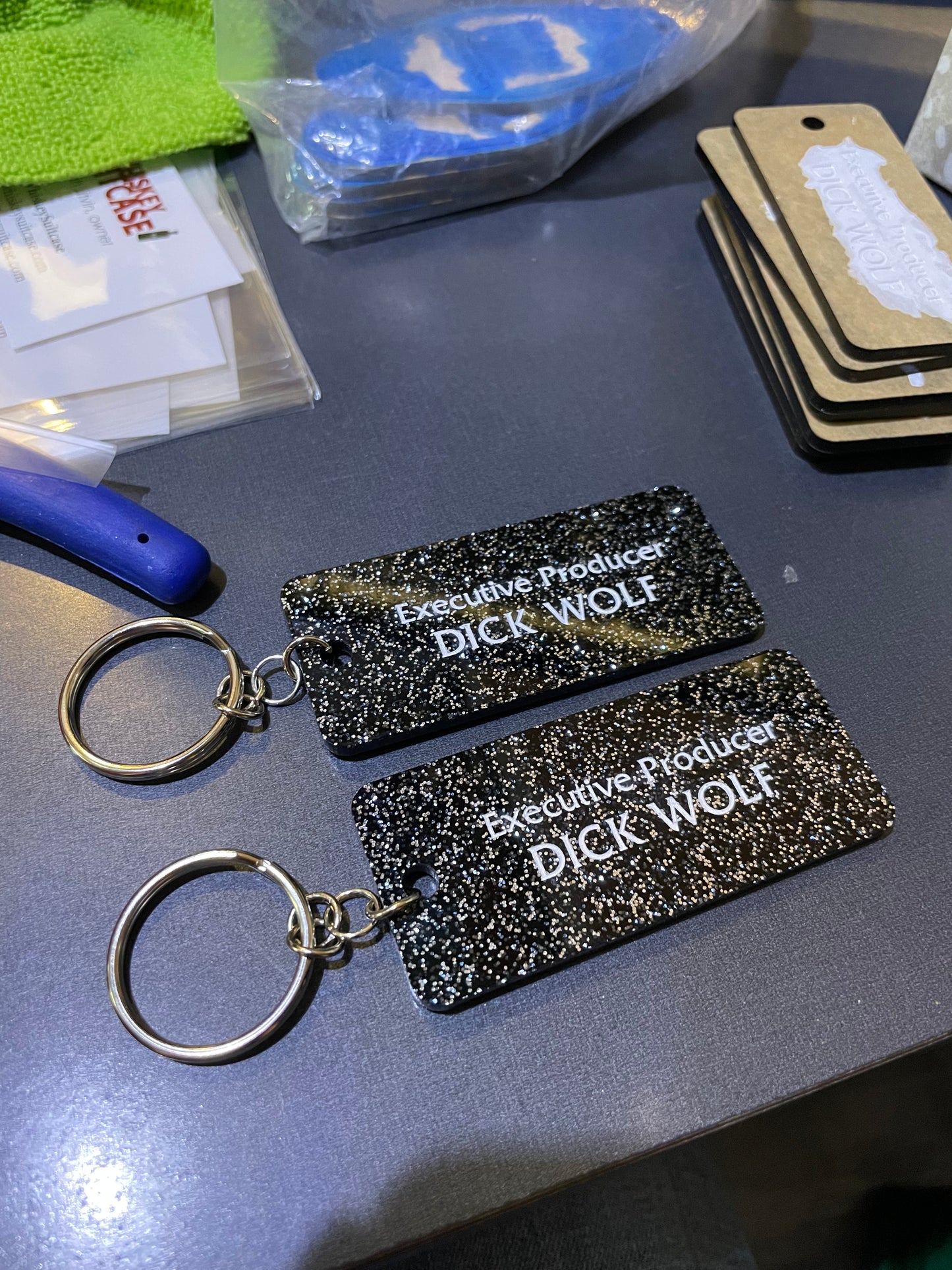 "Executive Producer Dick Wolf" title screen Keychain